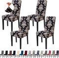 Dining Room Chair Covers - Stretch Kitchen/Dining Room Set of 4, Removable Washable Slipcovers for Home, Hotel, Banquet
