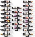 24 Bottles Wall Mount Wine Rack, DIY Detachable Wall Wine Rack, Metal Wine Storage Organizer Display Holder for Home Bar, Kitchen, Restaurant, Wine Cellar