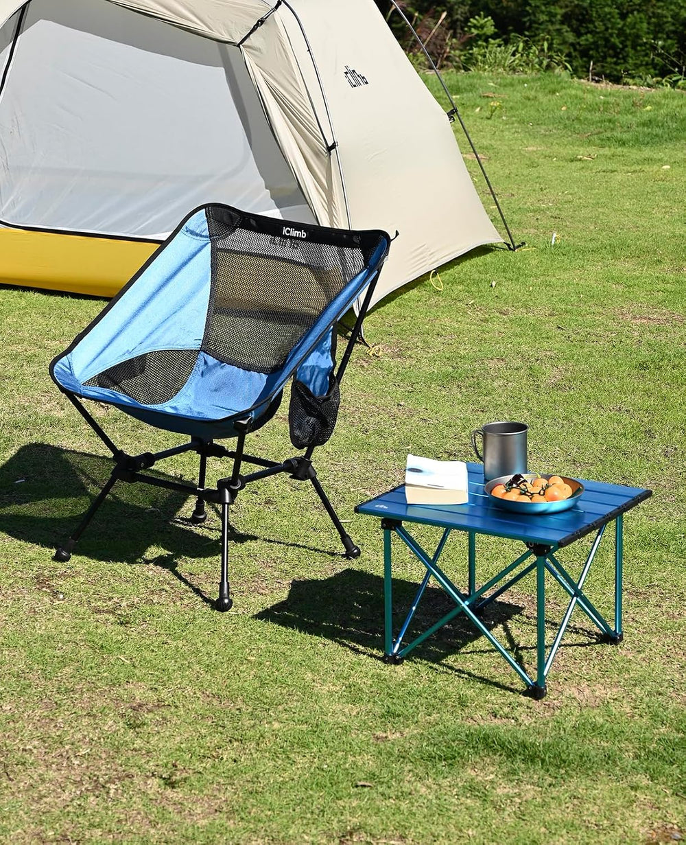 iClimb Ultralight Compact Camping Folding Table (Reinforced Nature - S)