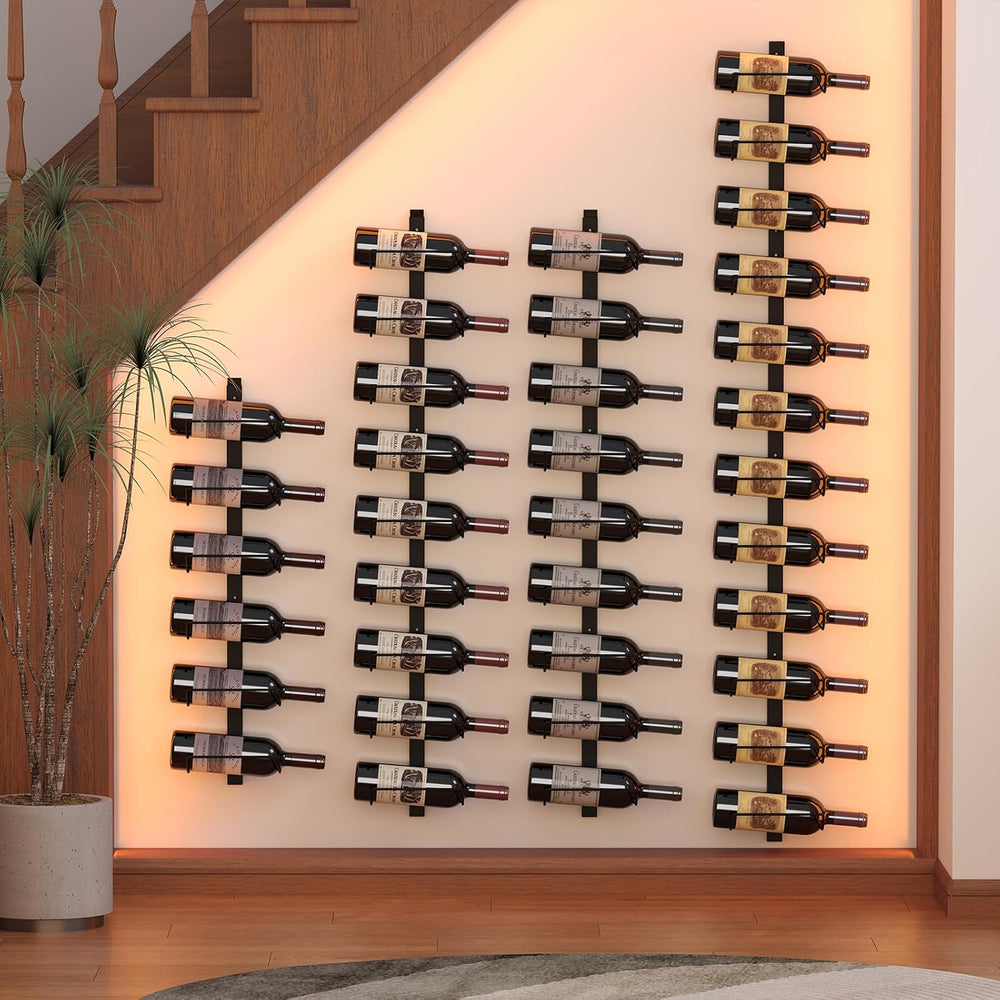 Sonyabecca 3 Pack 12 Bottle Wall Wine Rack, DIY Wine Rack Wall Mounted, Wall ...