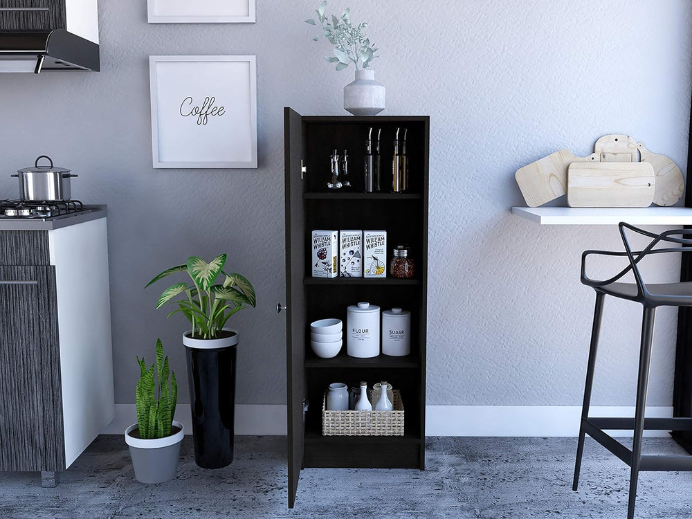 16.9" D*12.3" W*47" H Corner Freestanding Kitchen Pantry with ...