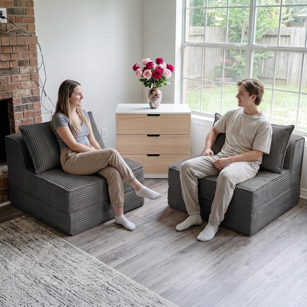 Loveseat Couch Bed,Convertible Sofa Bed with Pillows,Pull Out 2-Seater Small ...