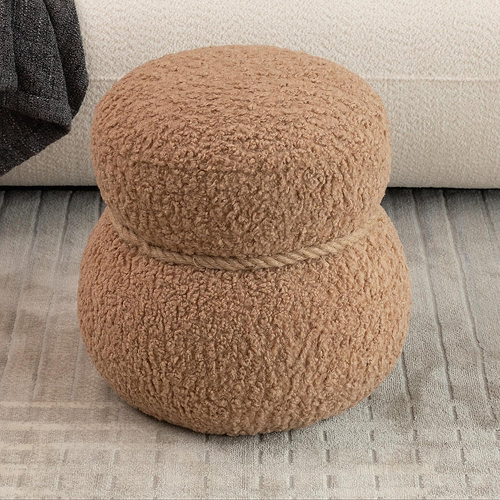 Snowman Stool, Seat Body Width 14.56 Inches, Round Belly, Playful Cute, Suita...