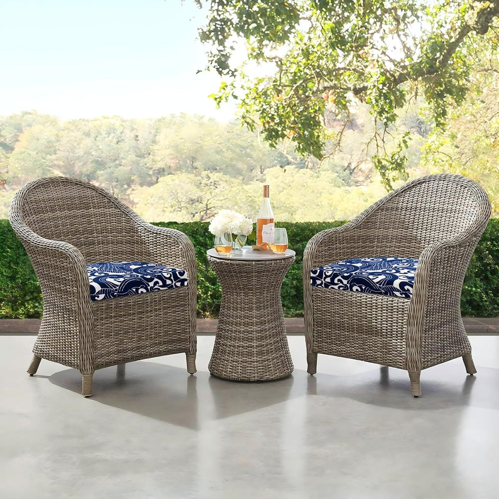 downluxe Outdoor Chair Cushions Set of 4 for Patio Furniture, Water-Resistant...