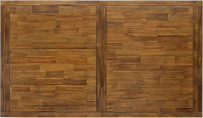 LKCY7-AWA-28 7-Piece Kitchen Table Set Consists of a Dining Table and 6 Beige Polyester Fabric Dinner Chairs with High Back - Antique Walnut Finish