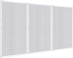 Pegboard Rack Garage Storage,Steel Pegboard Heavy Duty- 3 Pack 16-Inch X 24-Inch Metal Peg Board Tool Organization Panels (White)