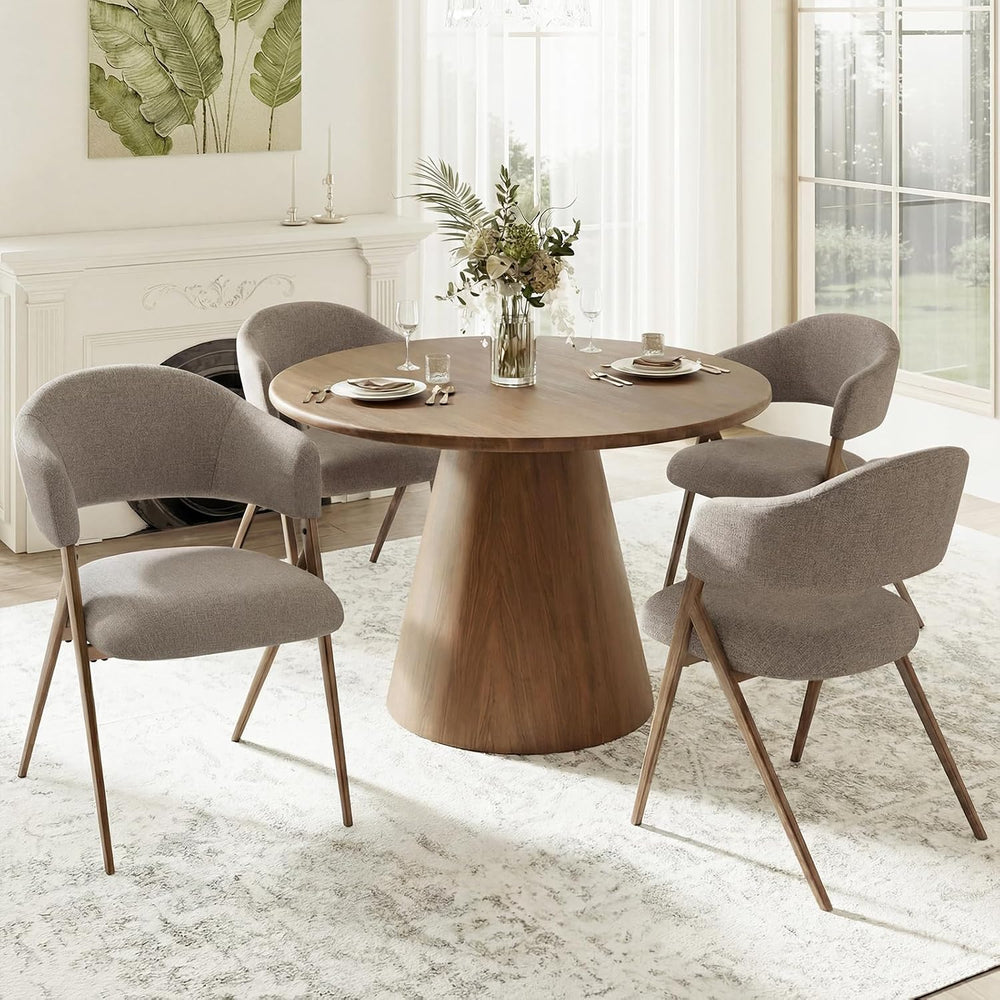 COLAMY Dining Chairs Set of 4, Mid Century Modern Dining Room Kitchen Dinner ...