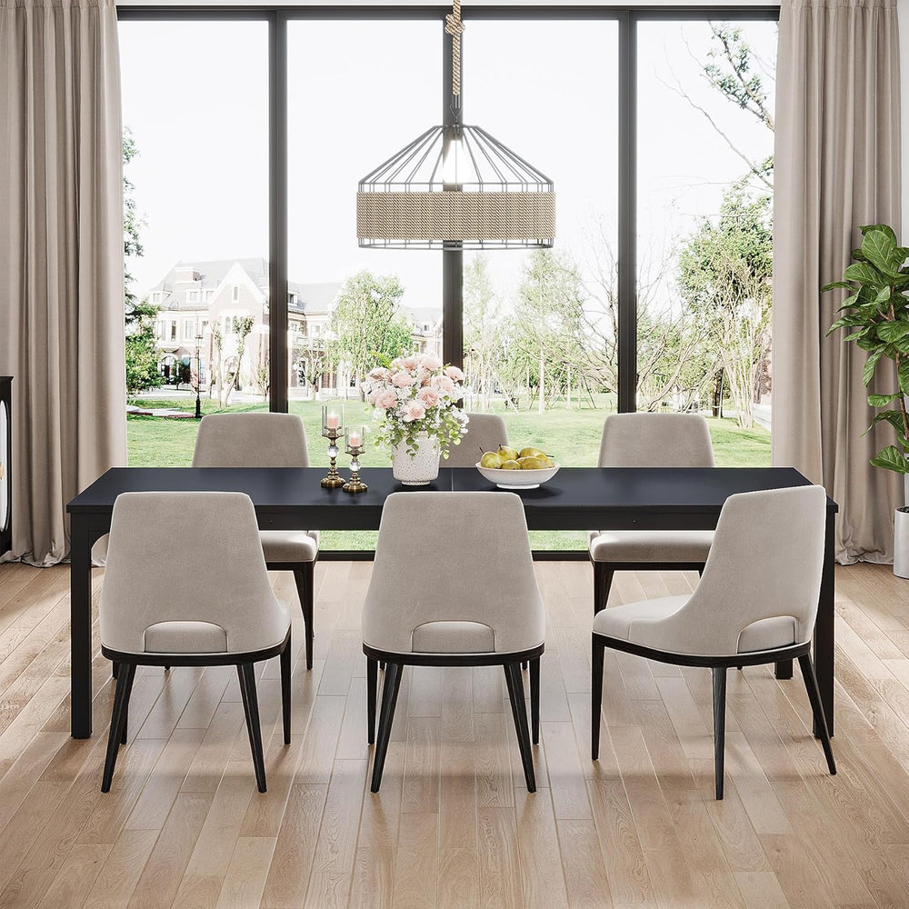 Tribesigns 78.7 Inches Long Dining Table for 6-8 Person, Large Industrial Rec...