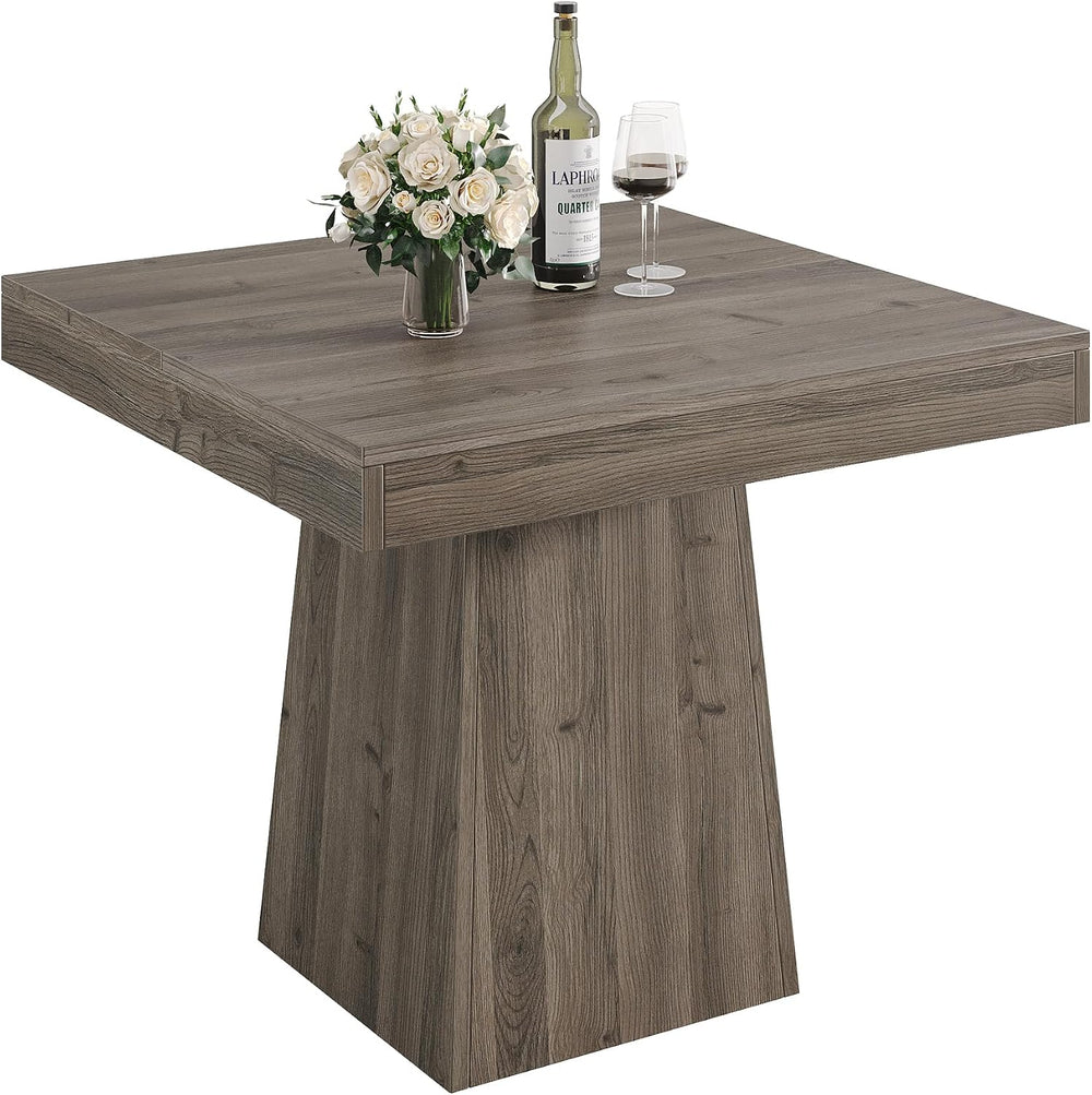 Tribesigns Square Dining Table for 4, 31.5-Inch Small Kitchen Table with Stur...