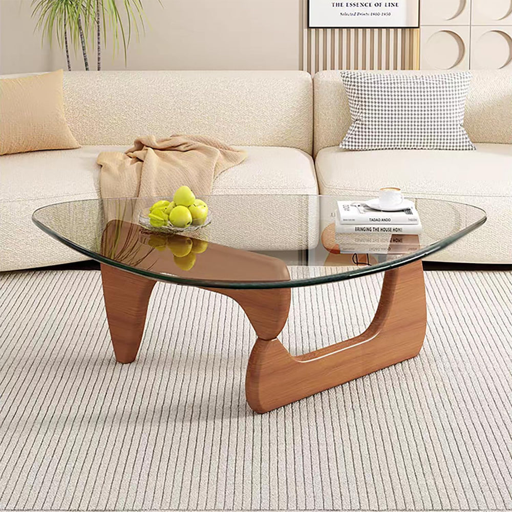 Modern Glass Coffee Table, Mid Century Small Coffee Table, Coffee Table for L...