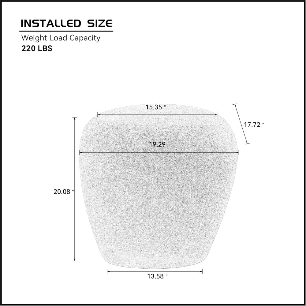 End Tables Faux Marble Side Table Modern Small Accent Table for Sofa Couch,Be...