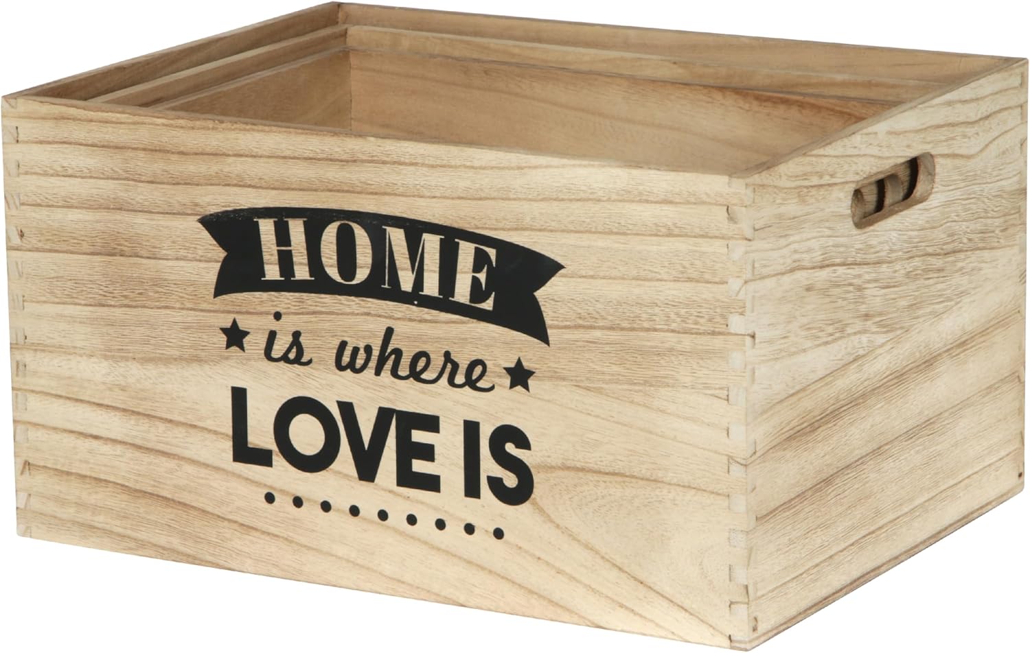 The Home Deco Factory hd3906 Trays Medium – 3 pcs – Brown 40 x 31 x 22 cm