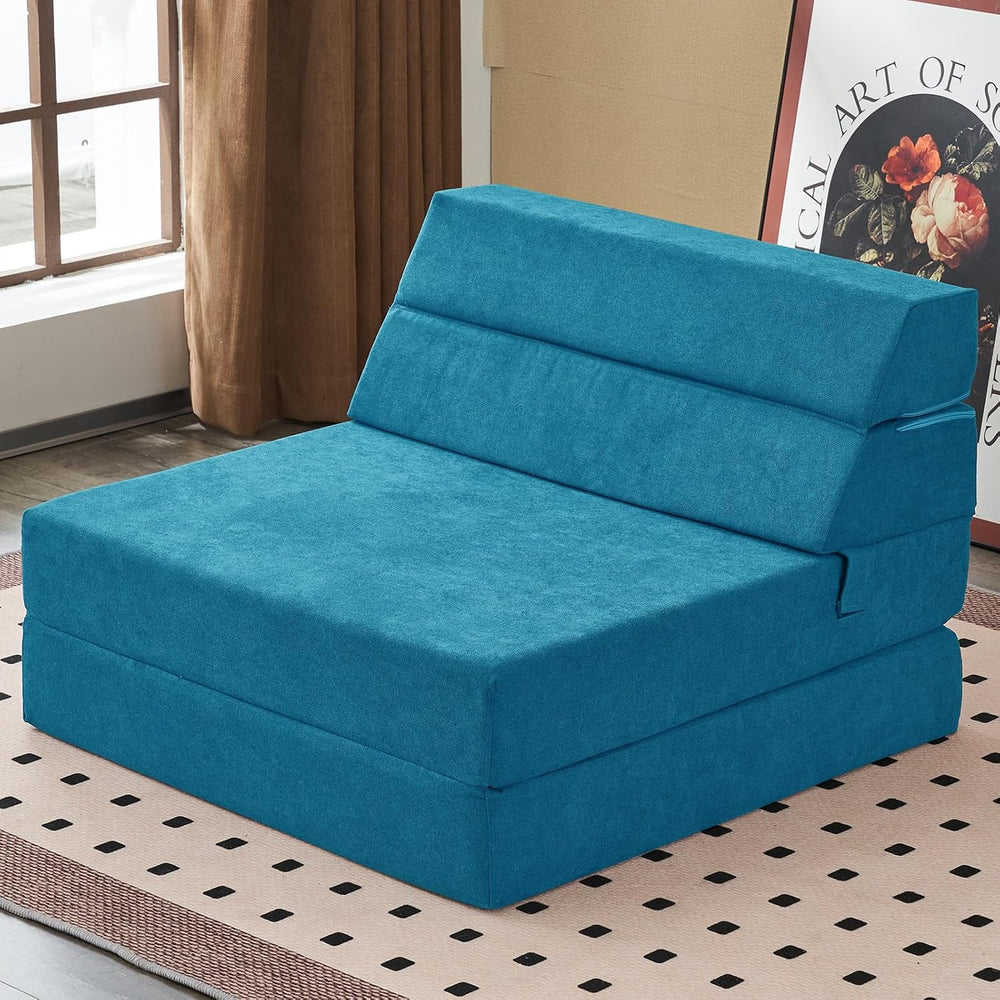jela Foldable Sofa Bed, Convertible Sleeper Lounge Chair Floor Mattress Floor...