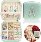 Mothers Day Gift Travel Jewelry Case for Women, Large Jewelry Organizer with Straps, Secure Storage, Better Organization, Gift for Bridesmaid, Daughter, Granddaughter