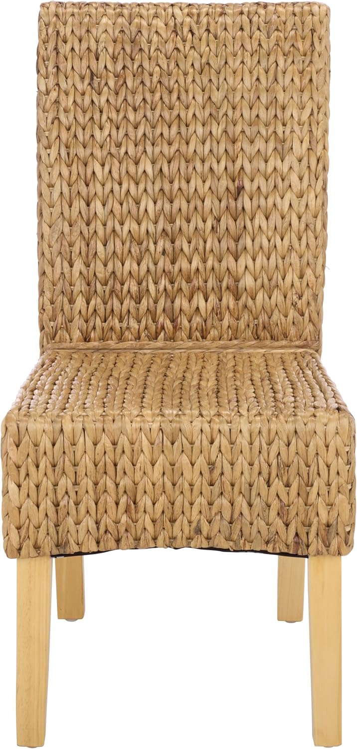 SAFAVIEH Furniture - Luz Dining Chair Set of 2 - Coastal Design - Natural Pin...
