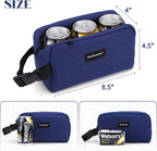 Cerbonny Small Cooler Bag Freezable Lunch Bag for Work School Travel,Small Lunch Bag,Small Insulated Bag For Adults/Kids,Freezer Lunch Bags,Mini Lunch Bag Fit For Yogurt（Navy Blue-1）