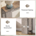 Tribesigns 70.9-Inch Extra Long Console Table, Farmhouse Wood Sofa Table Behind Couch, Narrow Entryway Accent Table for Living Room, Hallway, Entrance, Foyer, Grey