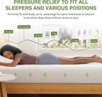 King Size Memory Foam Mattress, 12 Inch Bed Mattress in a Box with Cooling Green Tea Gel, Relieve Pressure with Medium Support, CertiPUR-US Certified, 80''L x 76''W, White