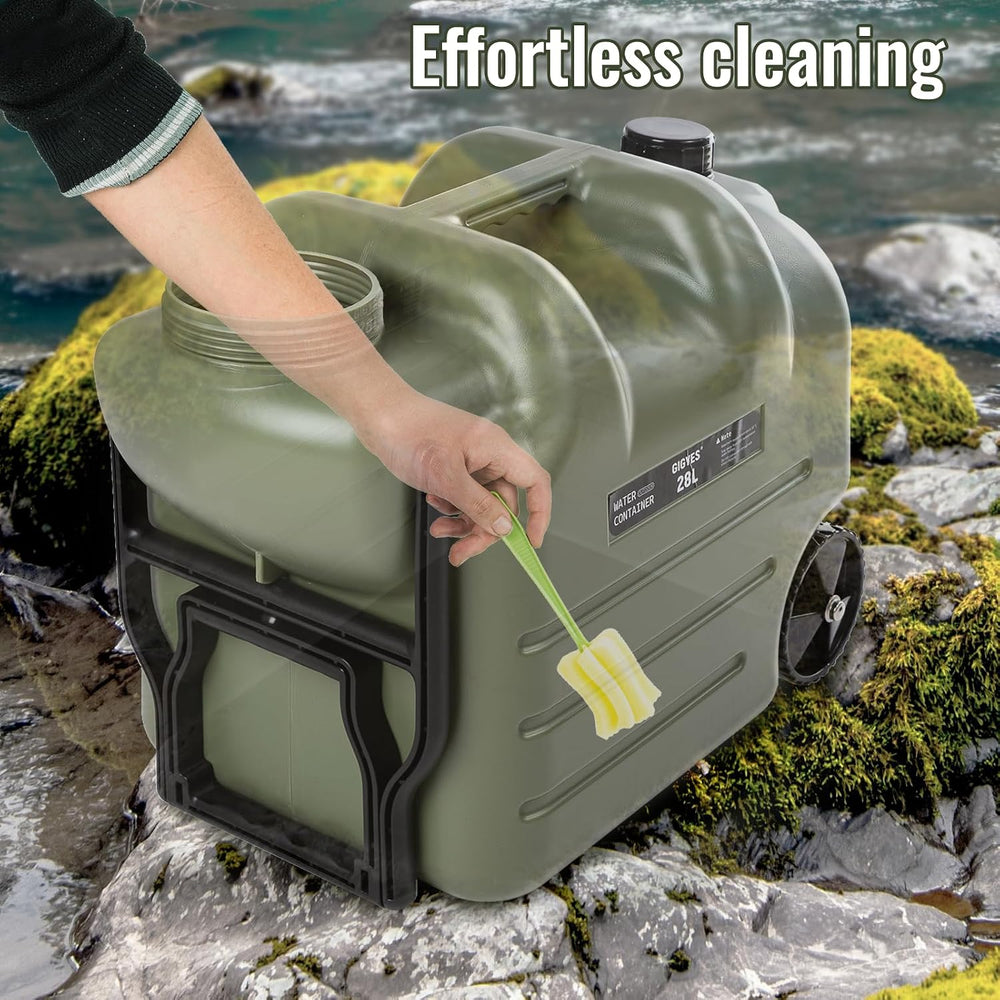 7.4 Gallon Water Jug with Wheels & Folding Handle