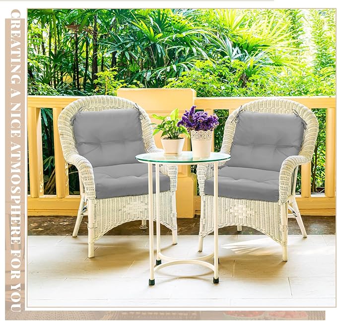 Geetery Outdoor Chair Cushions Set of 4 for Patio Lawn Furniture Wicker Rocki...