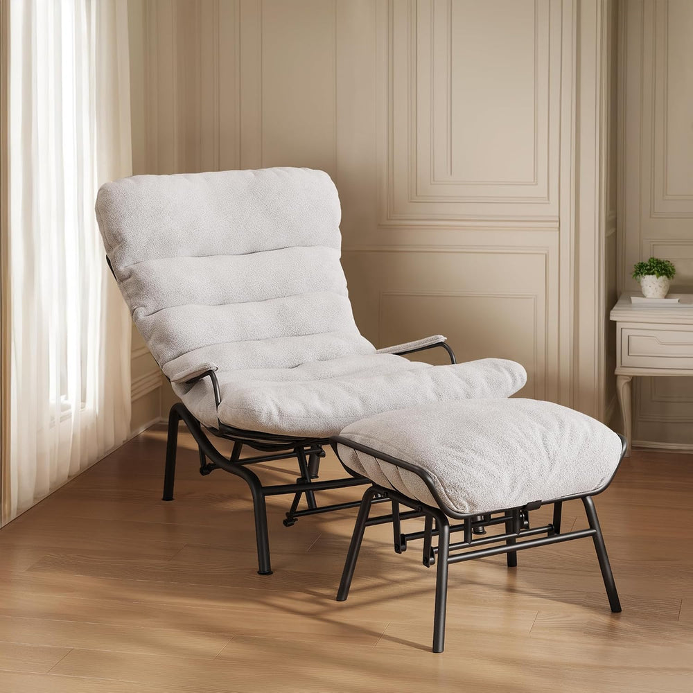 HOOOWOOO Cozy Rocking Chair,Chaise Lounge Chair Indoor,Accent Chair with Otto...