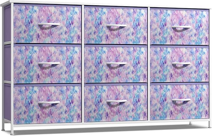 Sorbus Kids Dresser with 9 Drawers - Storage Unit Organizer Chest for Clothes - Bedroom, Kids Room, Nursery, & Closet