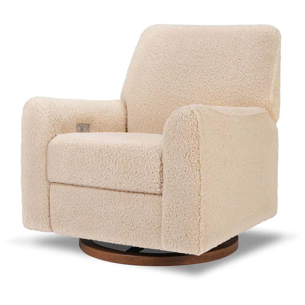 Nurseryworks for Babyletto Sunday Power Recliner and Swivel Glider in Chai Sh...