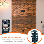 Garneck Multi-layer Plastic Shoe Organizer Rack Sturdy Walkway Storage Shelf for Hallway DIY Combination Compact Space-saving Shoe Holder for Entryway and Closet