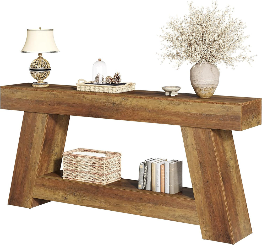 Tribesigns 70.9 Inch Long Console Tables, Farmhouse Entryway Table with Stora...