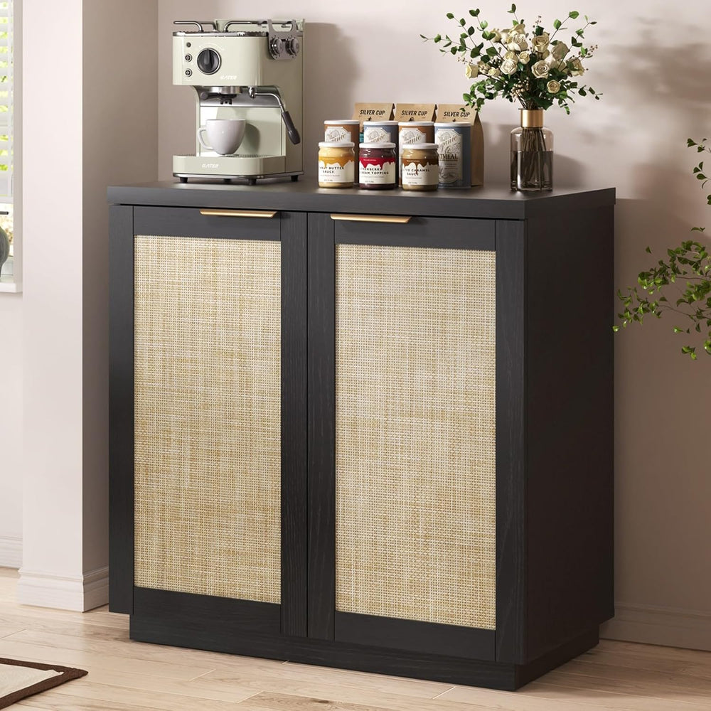 HOMMPA 31.5'' Sideboard Buffet Cabinet with Storage Boho Kitchen Buff...