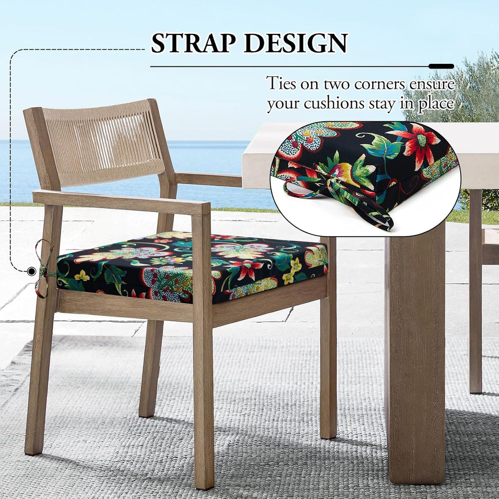 Wellsin Outdoor Chair Cushions for Patio Furniture - Outdoor Cushions for Cha...