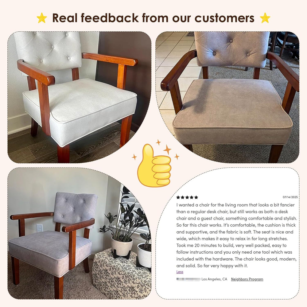 Versatile Accent Chair for Bedroom, Mid Century Modern Arm Chair, Butacas par...