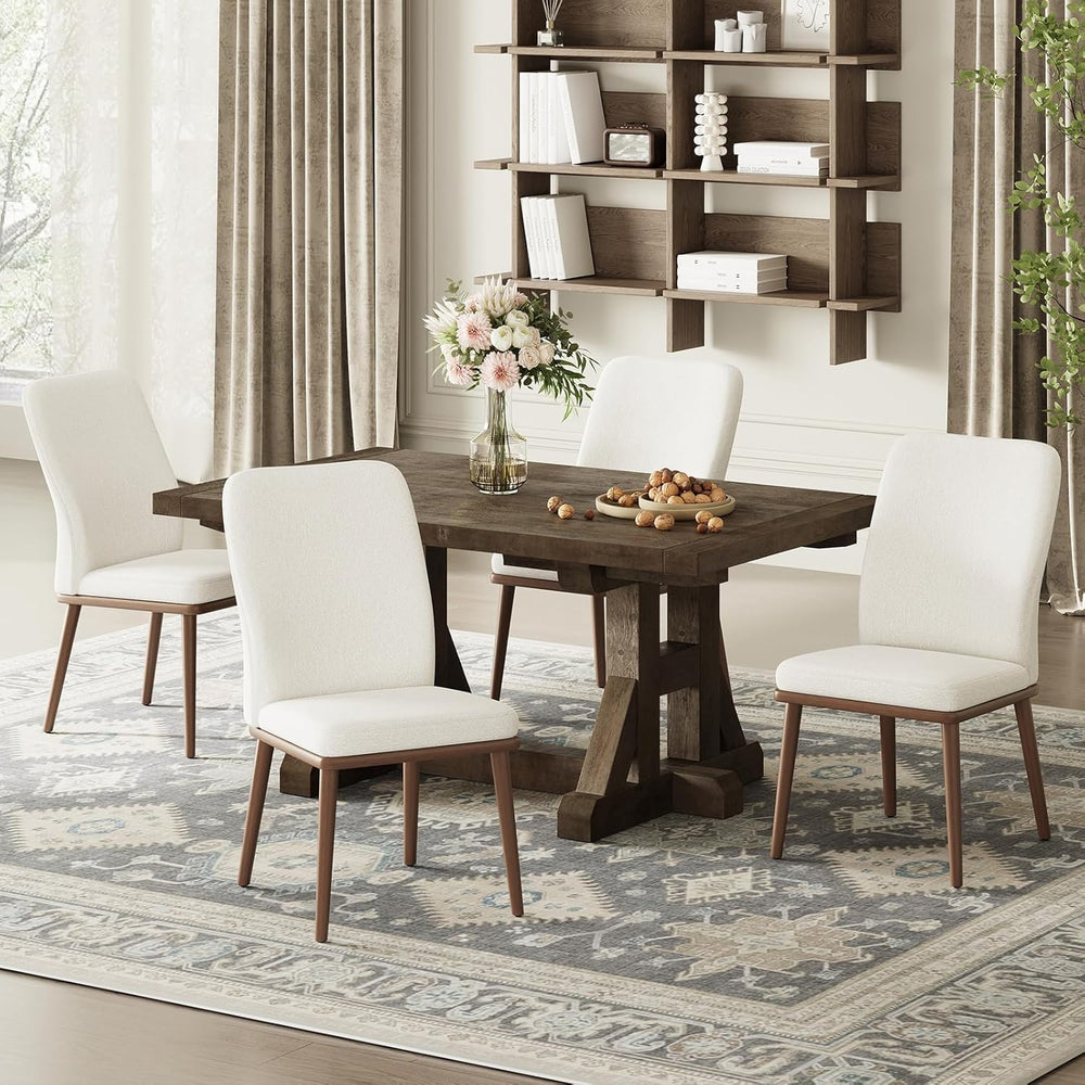 MALOL Modern Dining Chairs Set of 4, Upholstered Kitchen Chairs with High Bac...