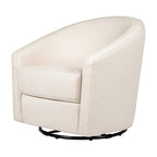 babyletto Madison Swivel Glider in Performance Natural Eco-Twill, Water Repellent & Stain Resistant, Greenguard Gold and CertiPUR-US Certified