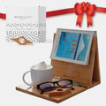 Bamboo Triangle Book Holder Stand – Perfect for Your Reading Nook – Ideal Gifts for Readers and Bookworms