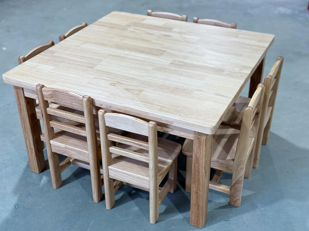 Wooden Round Table and Chair Set, Dining Furniture (Rectangular) Bouns 8 Chairs.