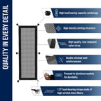 Cable Management net - Under Desk Wire Management - Flexible Under Desk Cable Management Tray Black