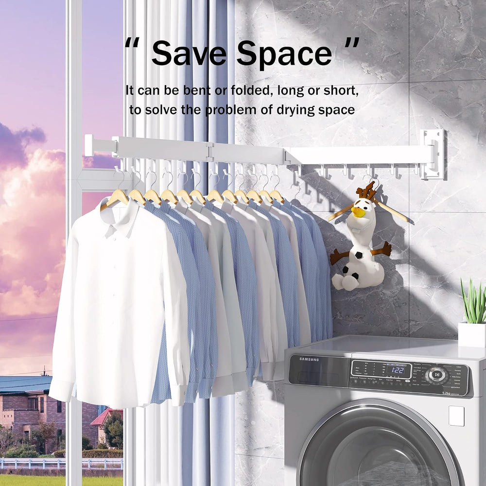 Clothes Drying Rack Wall Mounted,Drying Rack Clothing,Laundry Drying Rack Wal...