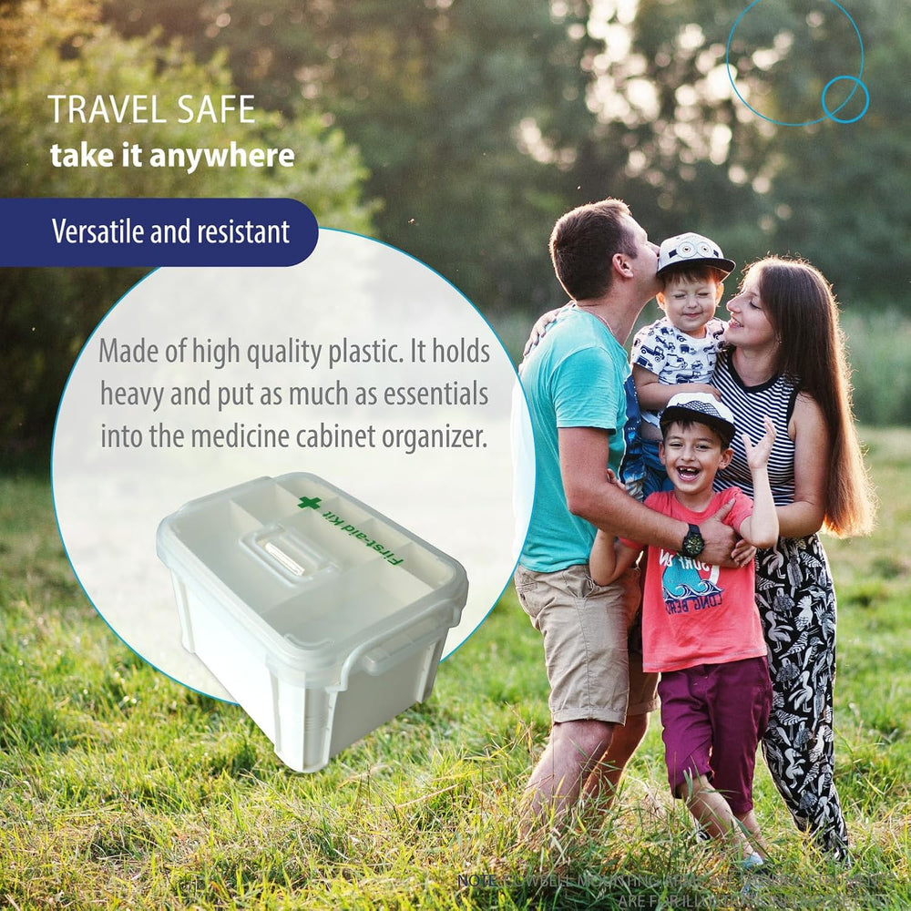 Deke Home - Portable First Aid & Medicine Organizer Box with Handle – Pla...
