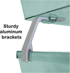 Acrimet Facility 2 Tier Letter Tray, Side Load, Letter Size/A4, Desktop File Organizer, Plastic (Clear Green Color)