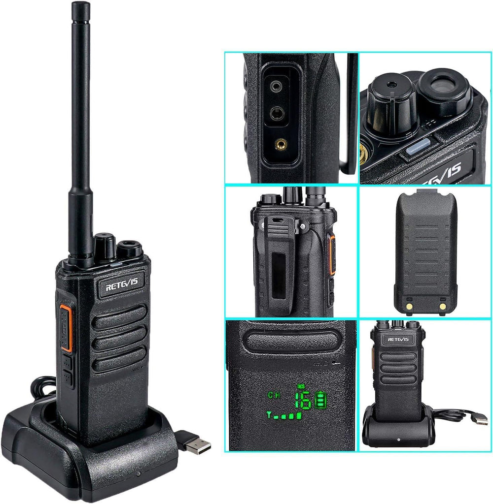 Retevis RT86 Heavy Duty 2 Way Radios Long Range,for Hunting Outdoor(2 Pack)