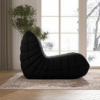 Bean Bag Chair, Memory Foam Bean Bag Sofa Large Bean Bag Chair for Adults, Bean Bag Chairs for Teens with High Density Comfortable Foam, Memory Foam Lazy Sofa for Living Room, Bedroom (Black)