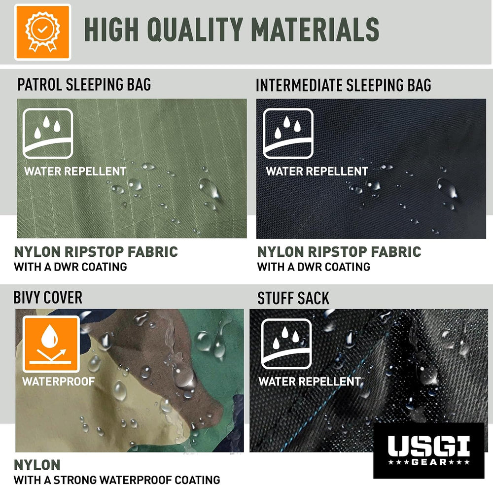 Military Sleeping Bag System Tactical Gear – 4-Part Modular Sleeping Bags Col...