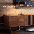 Mid Century Modern TV Stand with 4 Doors, 94.48 Inch Wide Entertainment Center TV Console for Living Room Bedroom, Media Console TV Cabinet with Storage Walnut