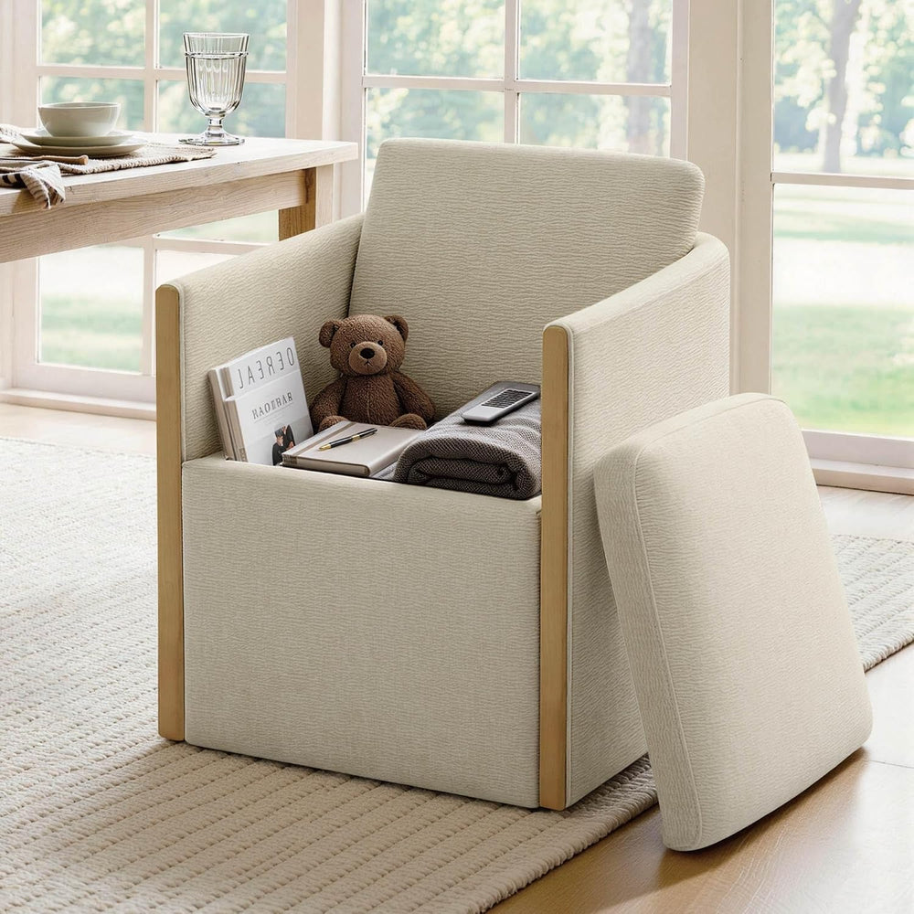 Watson & Whitely Upholstered Dining Chair with Casters, Modern Dining Roo...