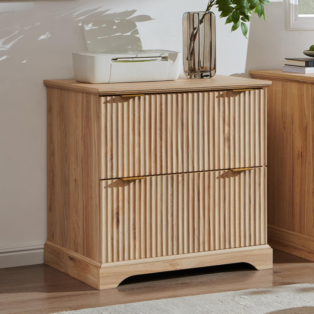 30"File Cabinet W/Charging Station, w/Files Hanging Rod for Letter/Legal...