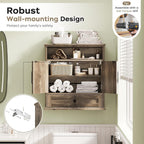 Bathroom Wall Cabinet, Wall Mounted Medicine Cabinet with Drawer, Barn Door & Adjustable Shelf, 24.4"H x 23.6"W x 9"D Grey Over Toilet Farmhouse Storage Cabinet for Kitchen, Laundry, Entryway