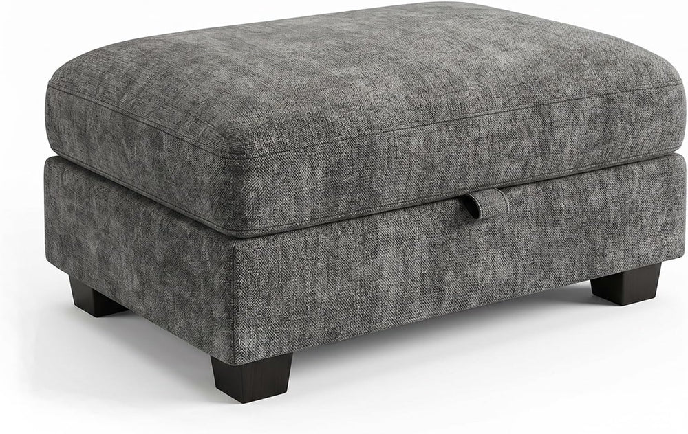 Ottoman Sofa, Modular Sectional Cloud Sofa with Storage Ottoman, Chenille Dee...