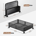 Under Bed Storage, Under the Bed Storage Containers with Wheels, Under Bed Shoe Storage Organizer Drawer for Bedroom Clothes Shoes Blankets -4Pack