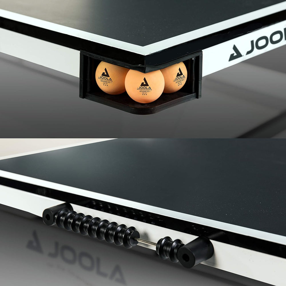 JOOLA Rally TL Professional MDF Indoor Ping Pong Table w/Quick Clamp Table Te...